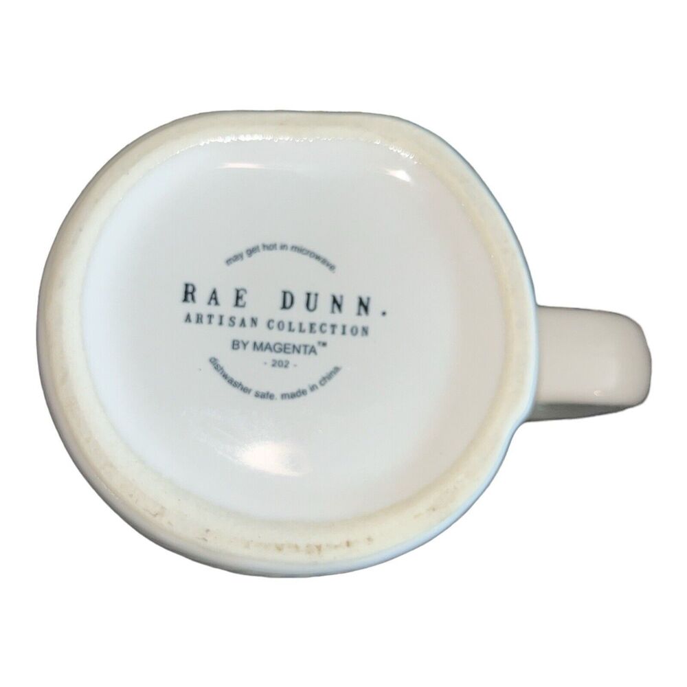 RAE DUNN "KISS ME” Mug With Four Leaf Clover Topper. By Magenta - Picture 4 of 4